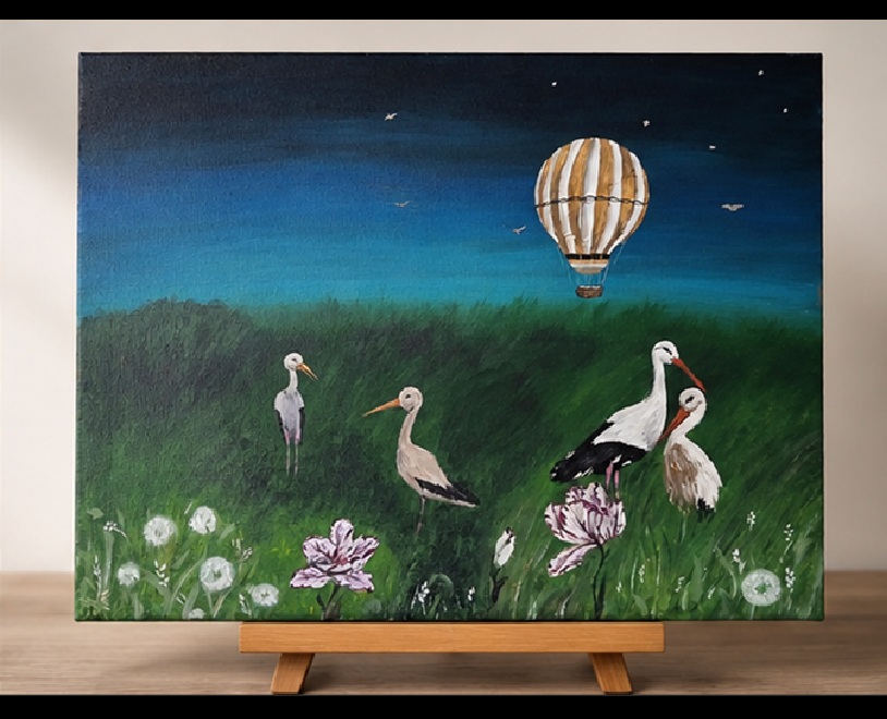 Night Field Painting